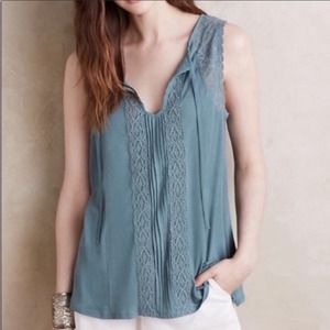 ANTHROPOLOGIE Meadow Rue Lace Tank, S